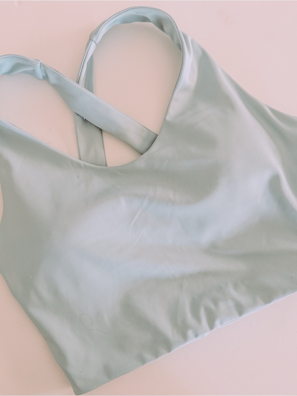 No Brand Light Blue Sports Bra. Size Medium